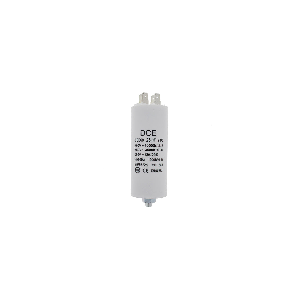 Condensador Trabajo Lavadora Universal 25 µF 450V