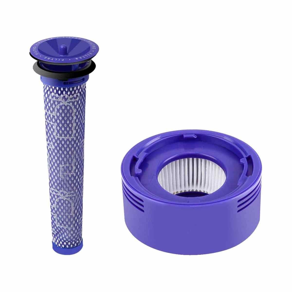 Pack 1+1 Filtros Aspiradora DYSON V7 V8 Pre Post Motor Lavables
