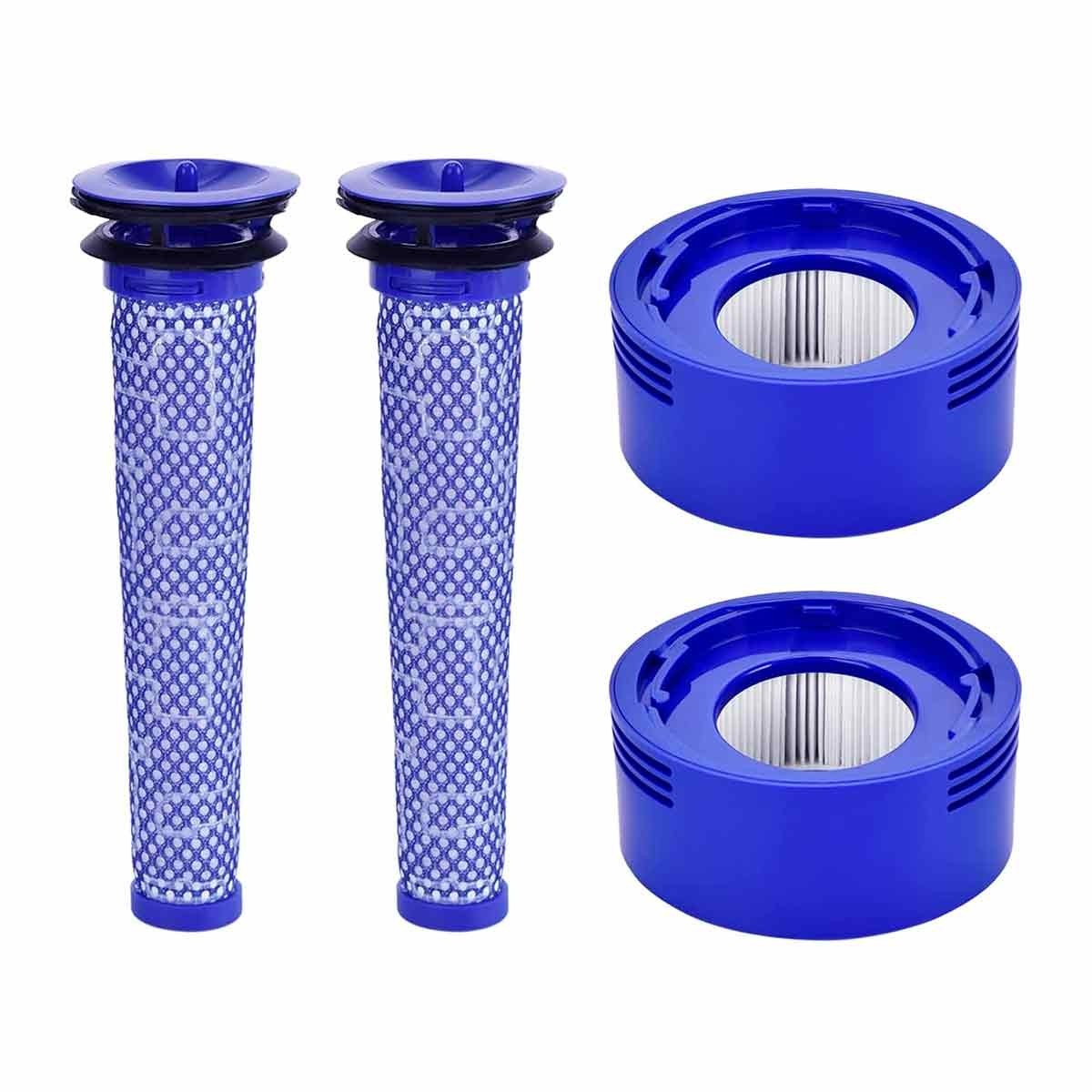 Pack 2+2 Filtros Aspiradora DYSON V7 V8 Pre Post Motor Lavables
