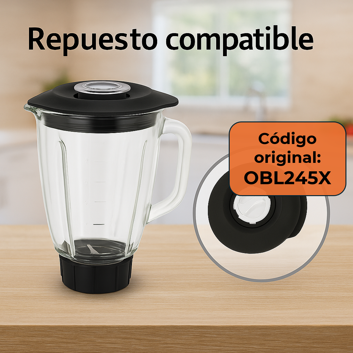 Tapa con Tapón para Jarra de Batidora Oster OBL245X