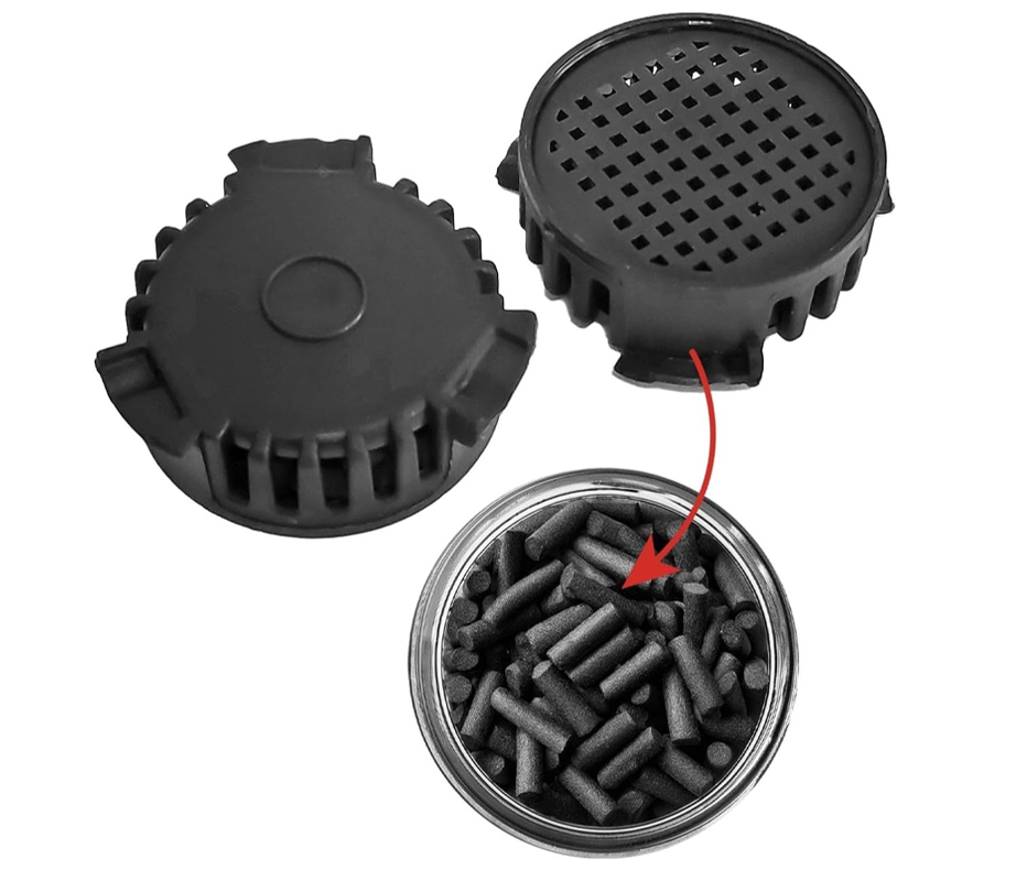 Kit de 2 filtros de carbón activo para frigoríficos y congeladores, compatible con Liebherr: 9096342
