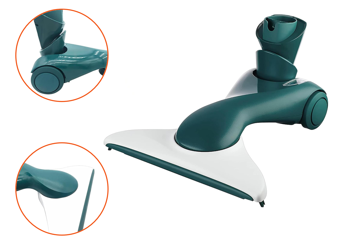 Cepillo articulado HD40 compatible con Kobold VK130 VK131 VK135 VK136 VK140 VK150. Con ruedas suaves