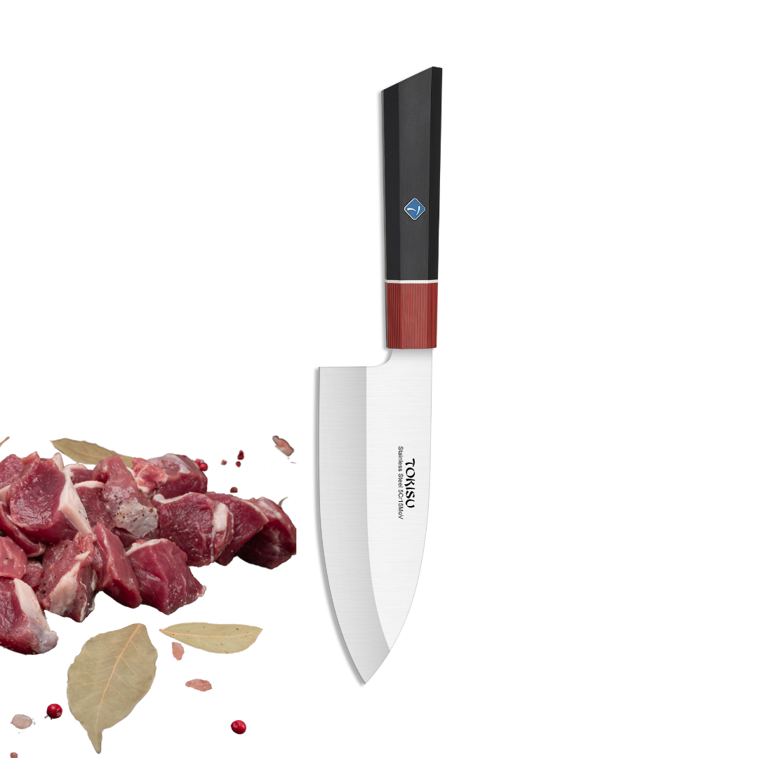 Cuchillo Cocina Profesional  TOKYSU - Cuchillos Cocina Japones DEBA de Acero Inoxidable de 67 capas  16 cm -  Mango G10